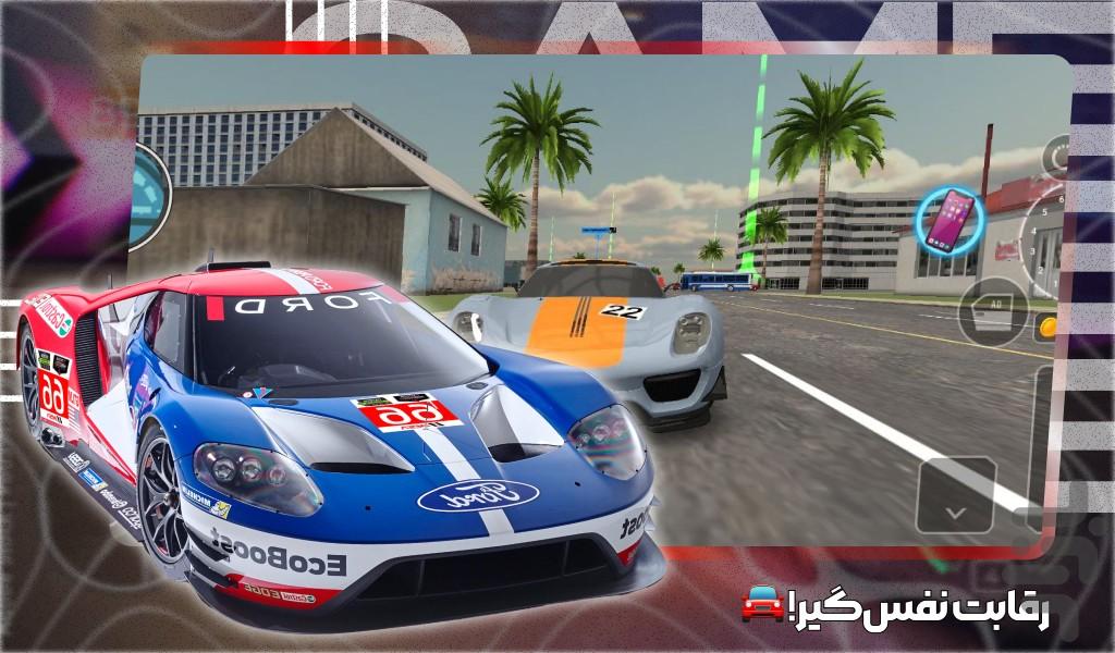 بازی ماشین اسپرت - Gameplay image of android game