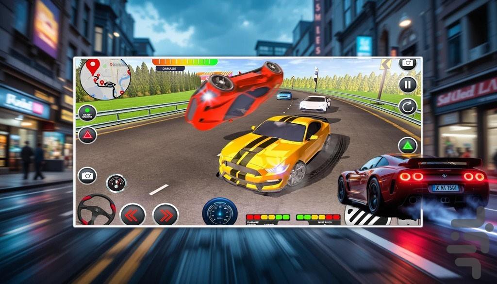 ماشین بازی شوتی - Gameplay image of android game