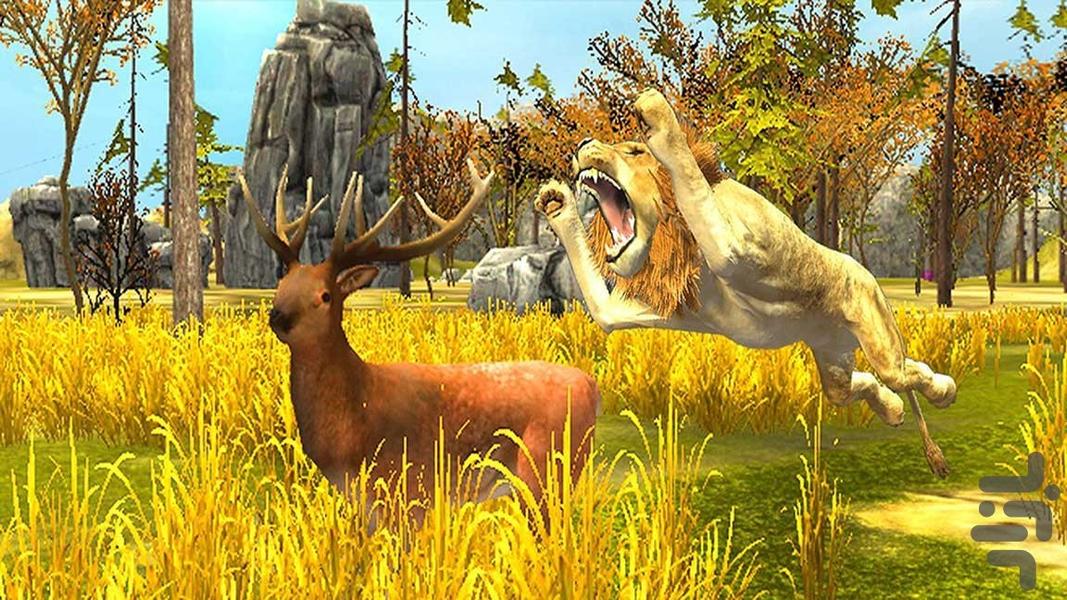 بازی پرواز با شیر جنگل - عکس بازی موبایلی اندروید