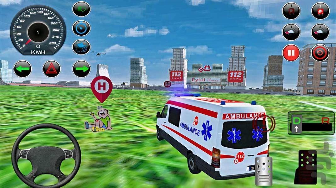 ماشین امبولانس | ماشین بازی - Gameplay image of android game
