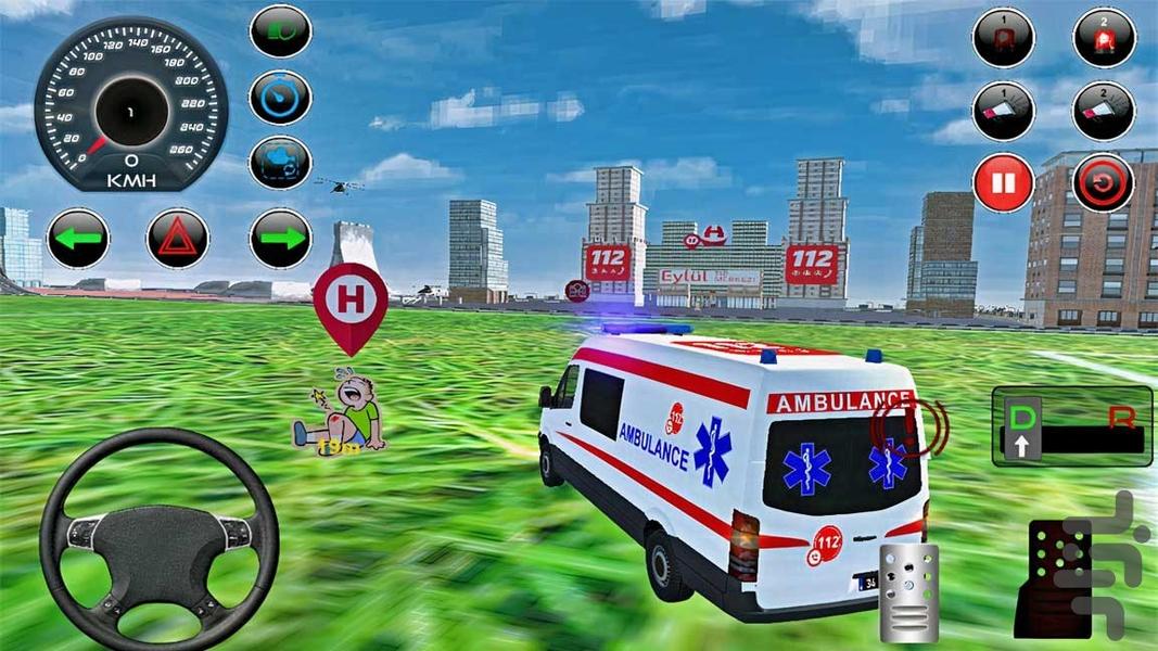 ماشین امبولانس | ماشین بازی - Gameplay image of android game