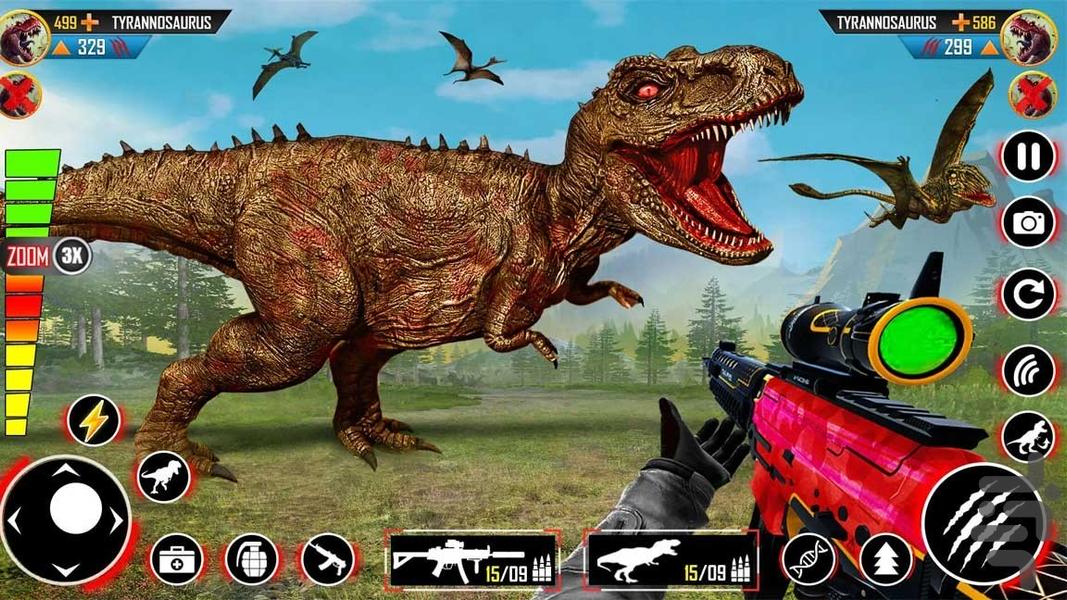 بازی شکار دایناسور - Gameplay image of android game