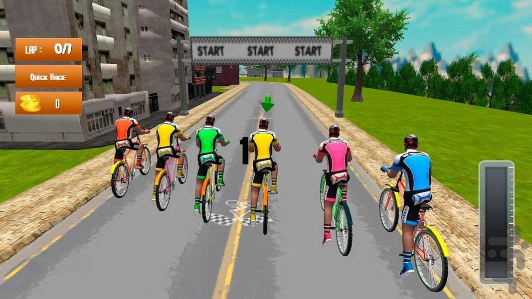 بازی دوچرخه سواری | مسابقات ورزشی - Gameplay image of android game