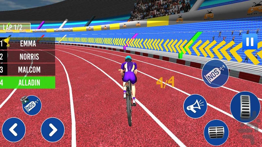 بازی دوچرخه سواری | مسابقات ورزشی - Gameplay image of android game