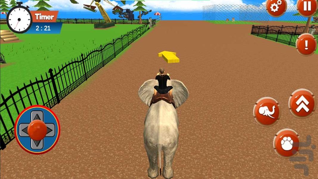 فیل سواری در شهربازی| بازی جدید - عکس بازی موبایلی اندروید