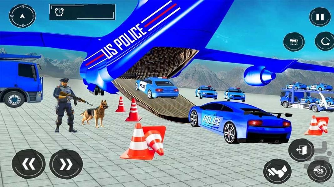 کامیون حمل ماشین پلیس | ماشین بازی - Gameplay image of android game