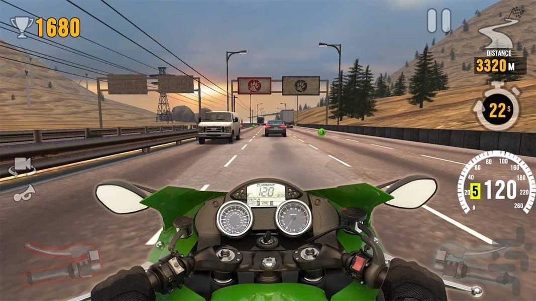 بازی موتور سواری در خیابان - عکس بازی موبایلی اندروید