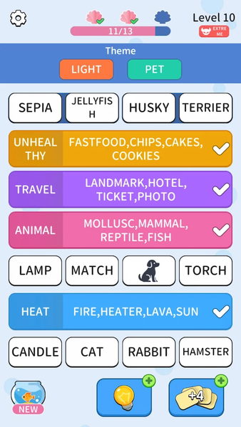 Association Sort: Word Match - عکس بازی موبایلی اندروید