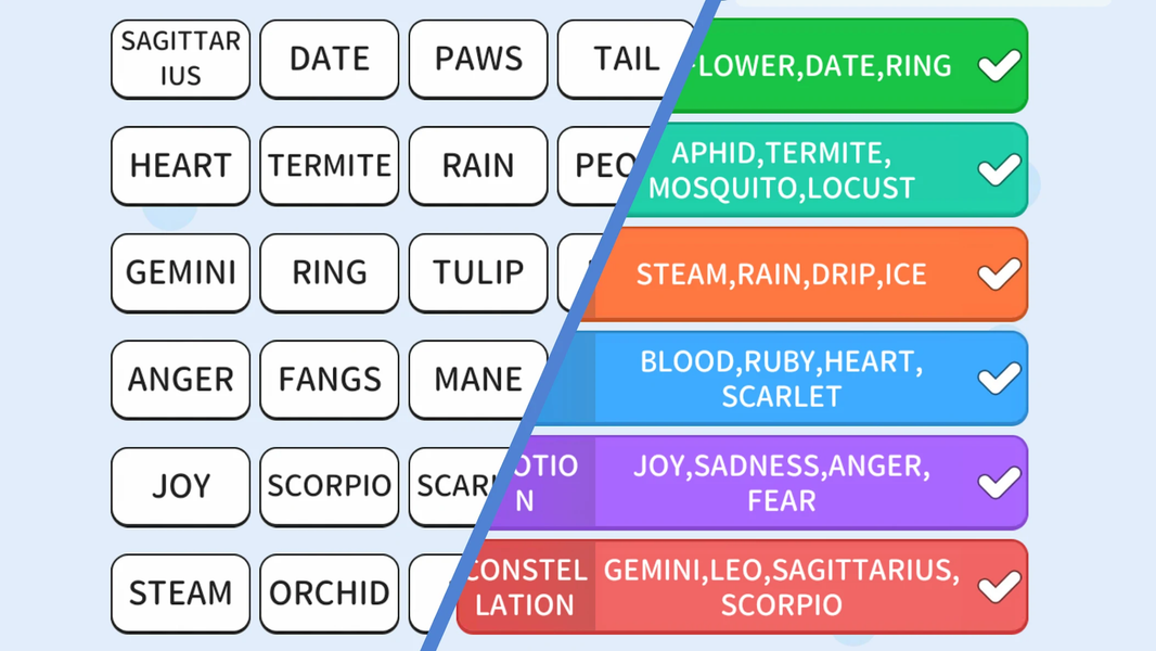 Association Sort: Word Match - عکس بازی موبایلی اندروید