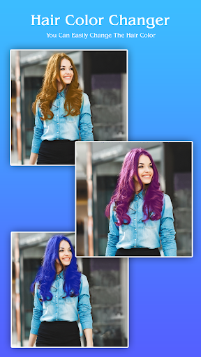 Hair Color Changer Real 2021 - Image screenshot of android app