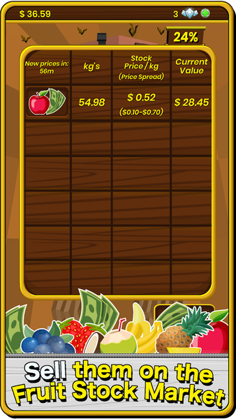 Fruit Tycoon - Gameplay image of android game