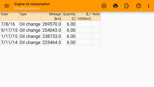 Refueling database - عکس برنامه موبایلی اندروید
