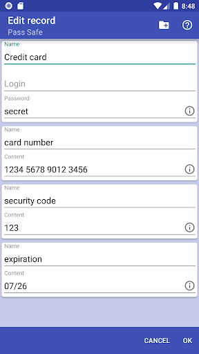 Pass Safe - Image screenshot of android app