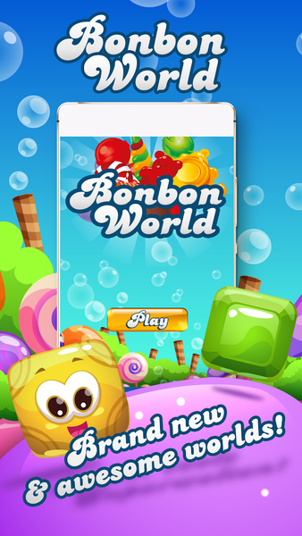 Bonbon World - Candy Jelly Puz - عکس بازی موبایلی اندروید