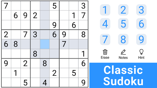 Sudoku - Puzzle & Brain Games - عکس بازی موبایلی اندروید