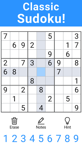 Sudoku - Puzzle & Logic Games - Gameplay image of android game
