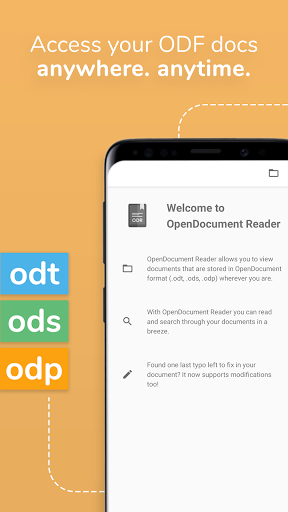 OpenDocument Reader - view ODT - عکس برنامه موبایلی اندروید