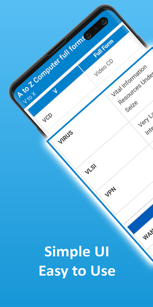 Computer Full Forms app : Ai - عکس برنامه موبایلی اندروید