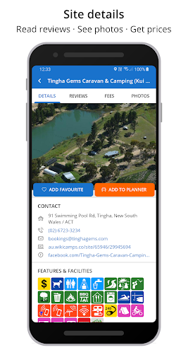 WikiCamps New Zealand - عکس برنامه موبایلی اندروید