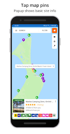 WikiCamps New Zealand - Image screenshot of android app