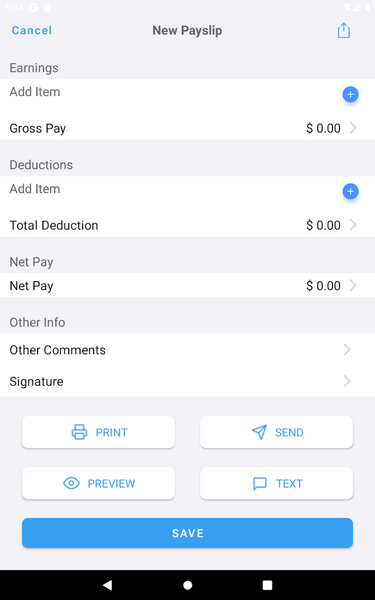 Payslip Maker - عکس برنامه موبایلی اندروید