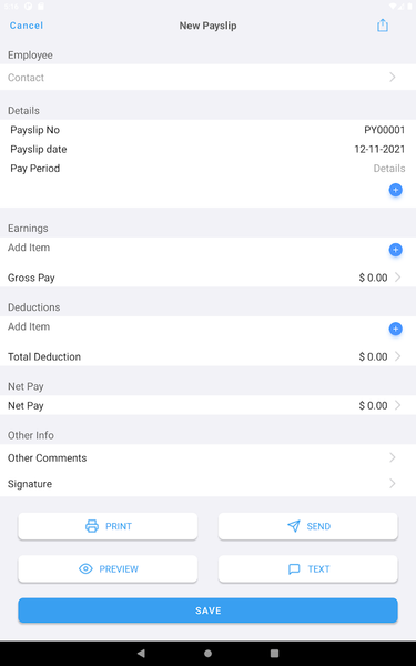 Payslip Maker - عکس برنامه موبایلی اندروید