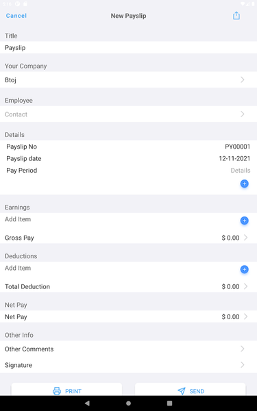 Payslip Maker - عکس برنامه موبایلی اندروید