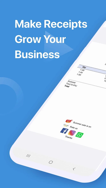 Receipt Maker - عکس برنامه موبایلی اندروید