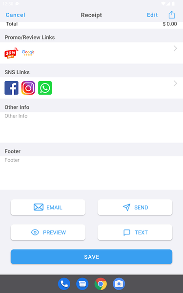 Receipt Maker - عکس برنامه موبایلی اندروید