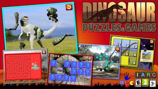 Kids dinosaur puzzle games - Gameplay image of android game