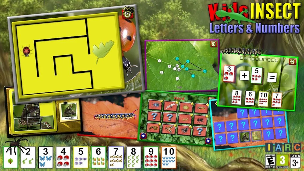 Kids Insect Letters Numbers - Image screenshot of android app