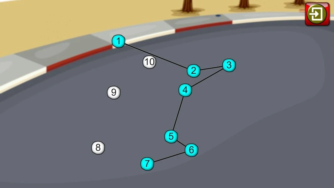Car and truck dot puzzles - Image screenshot of android app