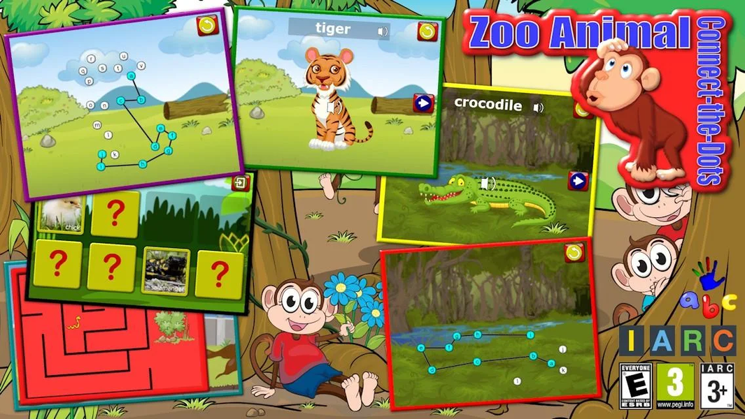ABC Zoo Animal Connect Dots - Image screenshot of android app