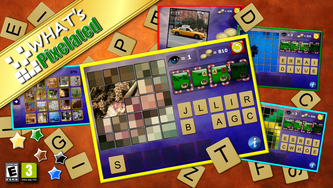 What's Pixelated - word puzzle - Image screenshot of android app