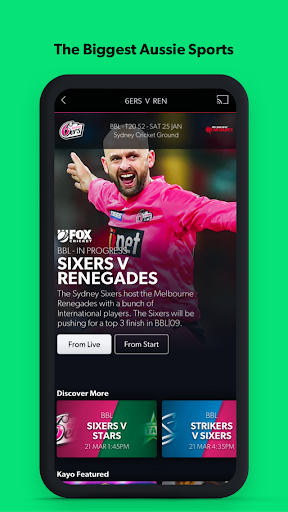 Kayo Sports - Image screenshot of android app