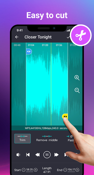 MP3 Cutter & Ringtone Maker - عکس برنامه موبایلی اندروید