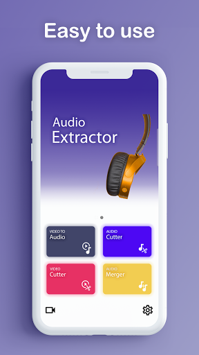Audio Extractor - extract audio from video - music - Image screenshot of android app