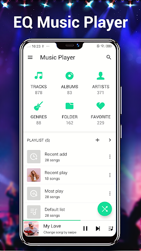 Music Player - MP3 Player & EQ - عکس برنامه موبایلی اندروید