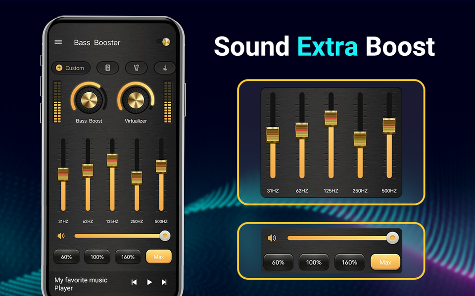 Equalizer- Bass Booster&Volume - Image screenshot of android app