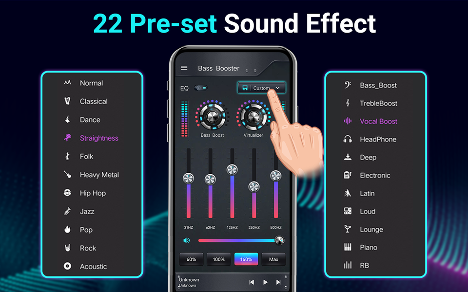 Equalizer- Bass Booster&Volume - Image screenshot of android app