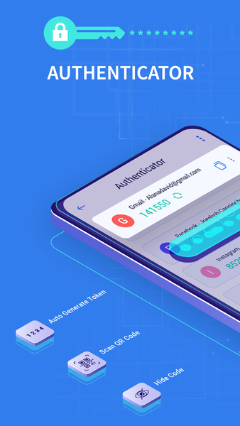 Authenticator App - عکس برنامه موبایلی اندروید