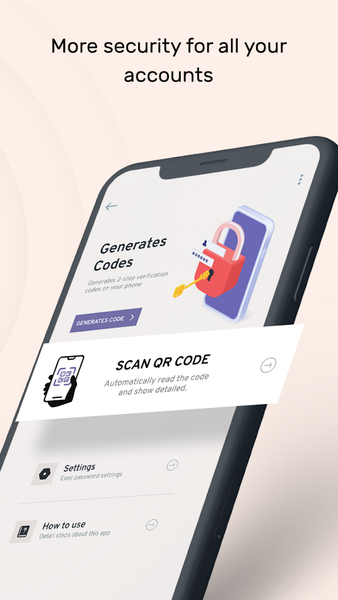 Authenticator App - عکس برنامه موبایلی اندروید