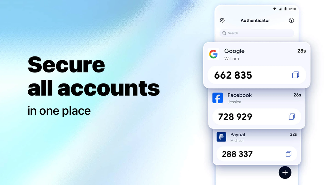 Authenticator - Authkey ۲FA - عکس برنامه موبایلی اندروید