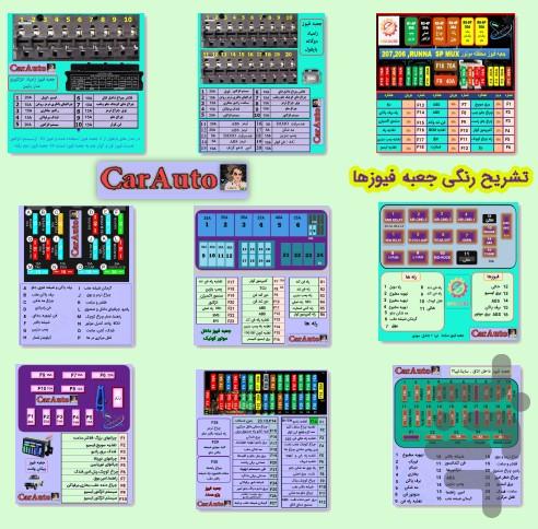 پین اوت سنسورها،یونیتها.جعبه فیوزها - عکس برنامه موبایلی اندروید