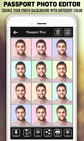 Passport Size Photo Maker - Image screenshot of android app