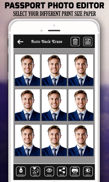 Passport Size Photo Maker - عکس برنامه موبایلی اندروید