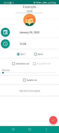 Auto Call Scheduler & Reminder - Image screenshot of android app
