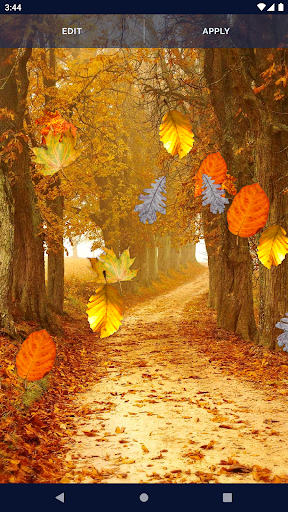 Autumn Leaves Live Wallpaper - Image screenshot of android app