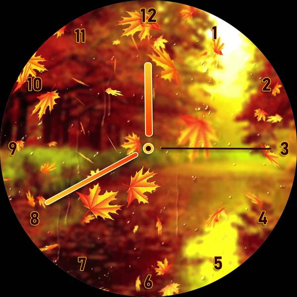 Autumn Watchface: Forest Scene - عکس برنامه موبایلی اندروید