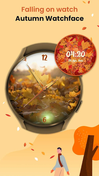 Autumn Watchface: Forest Scene - Image screenshot of android app